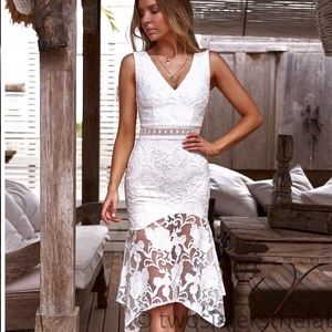 Jaus Ivory dress in white